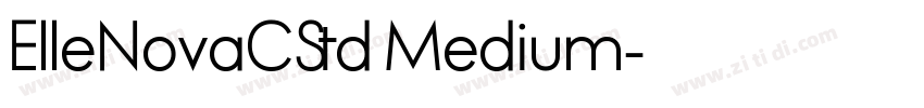 ElleNovaCStd Medium字体转换